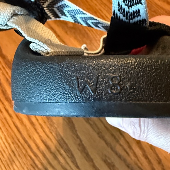 Women’s Chaco z2 Chevron Strap Sandals - Black and White Size 8 - Picture 5 of 5